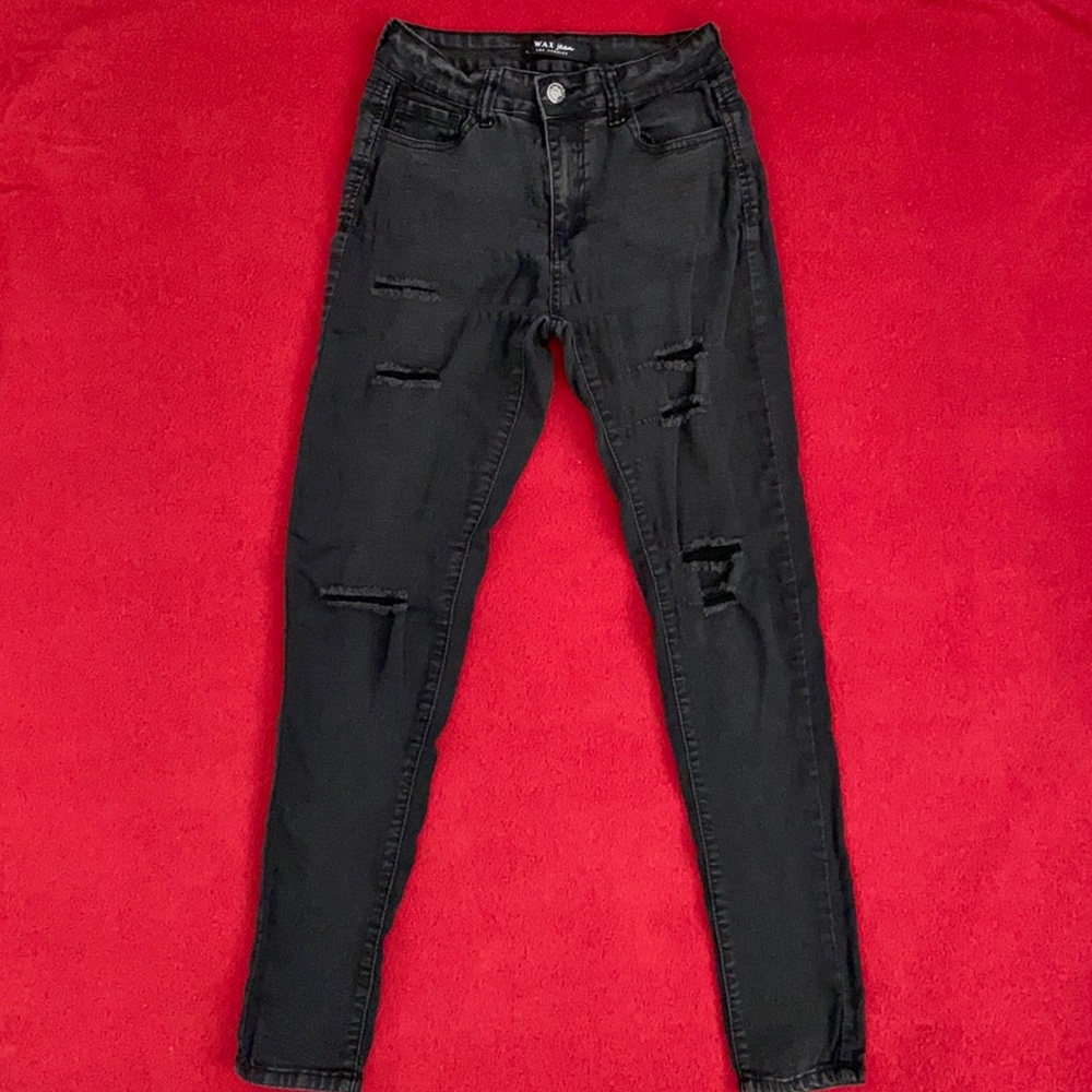 Wax Jean "Distressed" Skinny Jeans